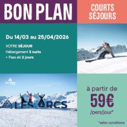 Courts séjours de Printemps aux Arcs