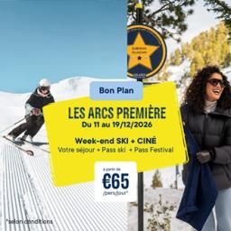 Les Arcs Premiere : bon plan ski et cinéma