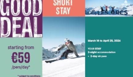 Les Arcs : Spring attractive short break